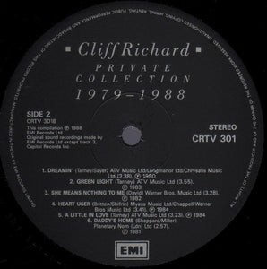 Cliff Richard ‎– Private Collection