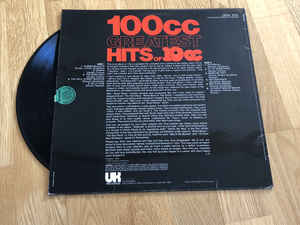 10cc ‎– 100cc - Greatest Hits Of 10cc