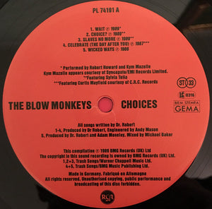 The Blow Monkeys ‎– Choices - The Singles Collection