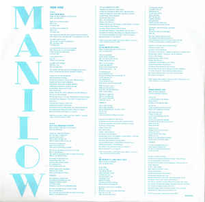 Barry Manilow ‎– Manilow