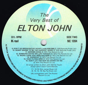 Elton John ‎– The Very Best Of Elton John