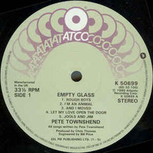 Load image into Gallery viewer, Pete Townshend ‎– Empty Glass