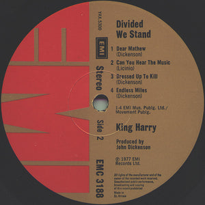 King Harry ‎– Divided We Stand