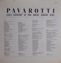 Load image into Gallery viewer, Luciano Pavarotti, Royal Philharmonic Orchestra Kurt Herbert Adler ‎– Gala Concert At The Royal Albert Hall