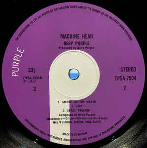 Deep Purple ‎– Machine Head