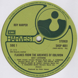 Roy Harper ‎– Flashes From The Archives Of Oblivion