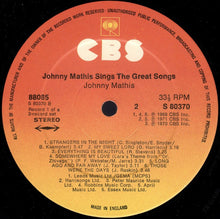 Load image into Gallery viewer, Johnny Mathis ‎– Johnny Mathis Sings The Great Songs