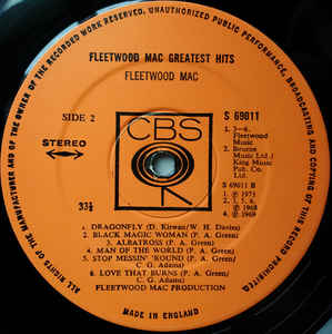 Fleetwood Mac ‎– Fleetwood Mac Greatest Hits