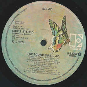 Bread ‎– The Sound Of Bread - Their 20 Finest Songs