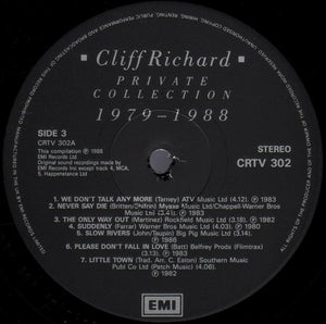 Cliff Richard ‎– Private Collection