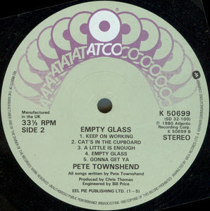 Pete Townshend ‎– Empty Glass