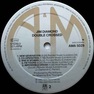 Jim Diamond ‎– Double Crossed