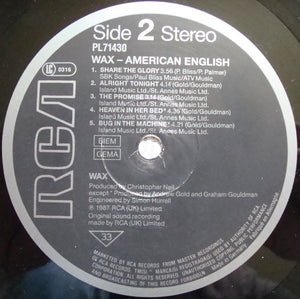 Wax  ‎– American English