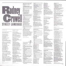 Load image into Gallery viewer, Rodney Crowell ‎– Street Language