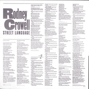 Rodney Crowell ‎– Street Language