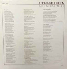 Load image into Gallery viewer, Leonard Cohen ‎– Greatest Hits