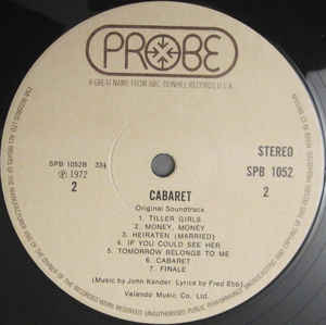 Ralph Burns ‎– Cabaret - Original Soundtrack Recording