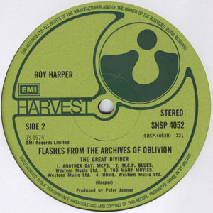 Roy Harper ‎– Flashes From The Archives Of Oblivion