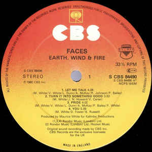 Earth, Wind & Fire ‎– Faces