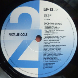 Natalie Cole ‎– Good To Be Back