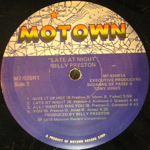 Billy Preston ‎– Late At Night
