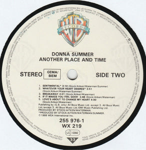 Donna Summer ‎– Another Place And Time