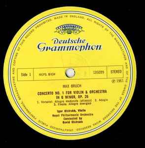 Max Bruch, Ludwig van Beethoven, David Oistrakh*, Igor Oistrakh* - Violin Concerto No. 1 In G Minor, Op. 26 / Romances For Violin & Orchestra No. 1 In G Major Op. 40 No. 2 In F Major, Op. 50 (LP, RP)