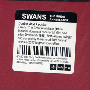 SWANS - THE GREAT ANNIHILATOR (REMASTERED) ( 12" RECORD )