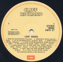 Load image into Gallery viewer, Cliff Richard - Love Songs (LP, Comp, Mono, RM)