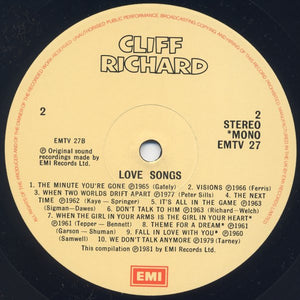 Cliff Richard - Love Songs (LP, Comp, Mono, RM)