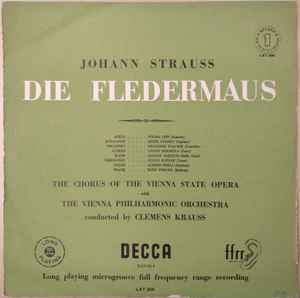 Johann Strauss*, Chorus Of The Vienna State Opera*, Vienna Philharmonic Orchestra*, Clemens Krauss - Die Fledermaus (2xLP, Mono)