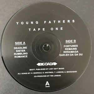 YOUNG FATHERS - TAPE ONE / TAPE TWO ( 12" RECORD )