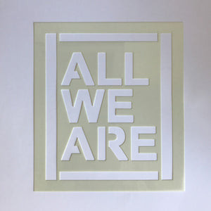 ALL WE ARE - SUNNY HILLS ( 12" RECORD )