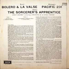 Load image into Gallery viewer, Ravel*, Honegger*, Dukas* - Ansermet*, L&#39;Orchestre De La Suisse Romande - Bolero • La Valse / Pacific 231 / L&#39;Apprentii Sorcier (LP, RP)