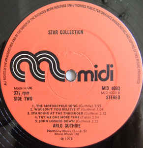 Arlo Guthrie ‎– Star-Collection