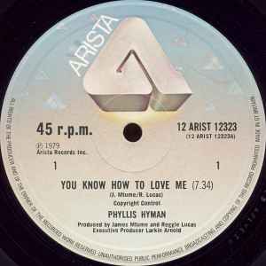 Phyllis Hyman ‎– You Know How To Love Me