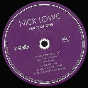 Nick Lowe - Party Of One (LP, Album, RE, RM + 10", EP)