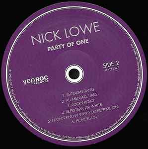 Nick Lowe - Party Of One (LP, Album, RE, RM + 10", EP)