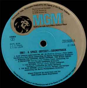 Various – 2001 - A Space Odyssey (Music From The Motion Picture Soundtrack)