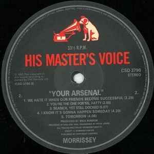 Morrissey ‎– Your Arsenal