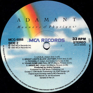 Adam Ant ‎– Manners & Physique