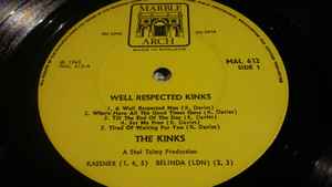 The Kinks - Well Respected Kinks (LP, Comp, Mono, Fli)