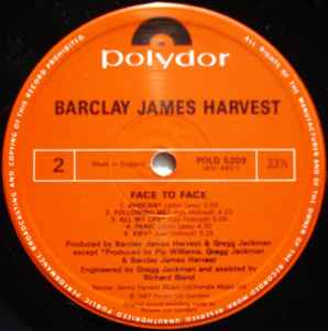 Barclay James Harvest - Face To Face (LP, Album)