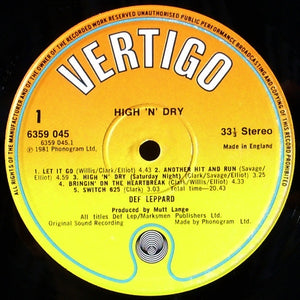 Def Leppard ‎– High 'N' Dry