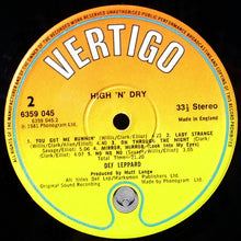 Load image into Gallery viewer, Def Leppard - High &#39;N&#39; Dry (LP, Album, PRS)