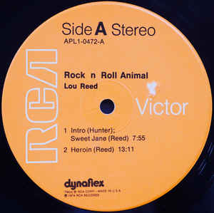 Lou Reed ‎– Rock N Roll Animal