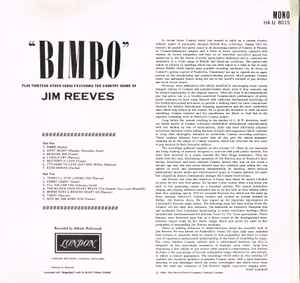 Jim Reeves - Bimbo (LP, Comp, Mono, RP)