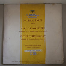 Load image into Gallery viewer, Ravel*, Tchaikovsky*, Prokofieff*, Radio Symphony Orchestra Of Berlin* Conducted By Ferenc Fricsay - Bolero / Serenade For Strings, Op. 48 / Symphony No. 1, D Major, Op. 25 (Classical) (LP, Mono)