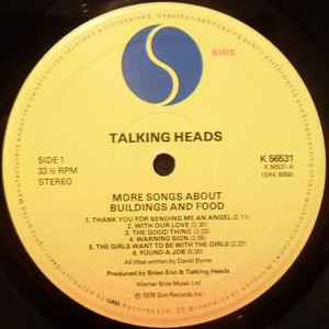 Talking Heads – More Songs About Buildings And Food