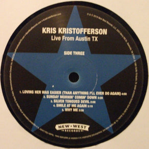 KRIS KRISTOFFERSON - LIVE FROM AUSTIN, TX ( 12" RECORD )